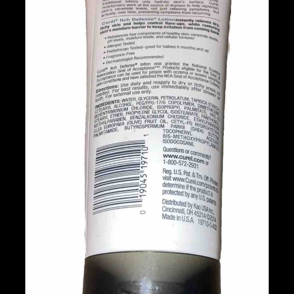 New Curel Itch Defense Fragrance-Free Lotion 6oz Discontinued Original Formula - Picture 2 of 4
